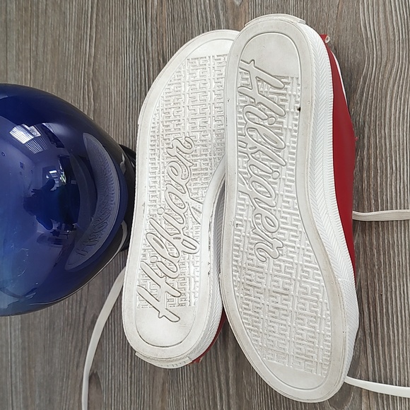 Tommy Hilfiger Red and White Sneakers - Picture 14 of 15